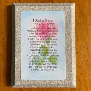 Decorative Prayer Plaque